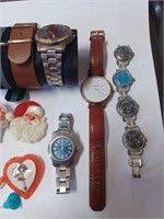 Lot of Various Watches and Vtg. Holiday B