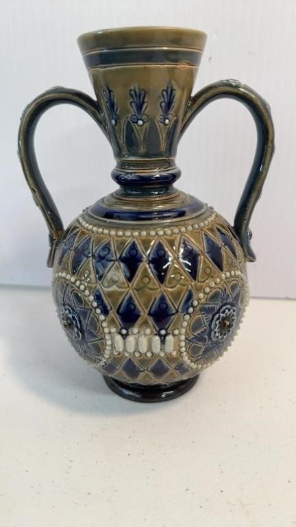 Royal Doulton  Lambeth, stoneware pottery vase,