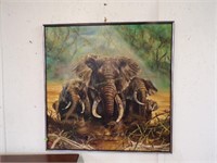 elephant framed print