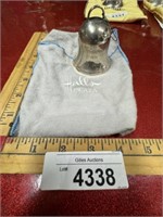 Vintage silver bell mid-century modern from the