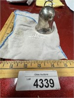 Vintage silver bell mid-century modern from the