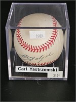 Autographed 1989 Carl Yastrzemski Baseball w/ COA