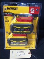 New Dewalt DCB606-2 6AH 60V FlexVolt Battery Pack