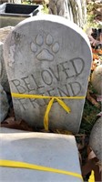 “Beloved friend” pet gravestone, 16” tall