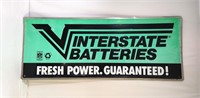 Original Interstate Batteries NFL Embossed Sign