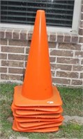 Large Orange Hazard Cones (lot of 8)