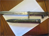 vintage military knife with sheath bayonet