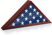 Flag Box Display 5'x9.5 inch  Mahogany