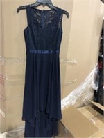 XSmall Bridemav Navy Blur Lace Cocktail Dress