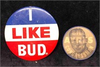 Budweiser I Like Bud Pin & Bill Ayres Is My Congre