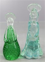 Murano & Glass Angel Figurines 2 pc