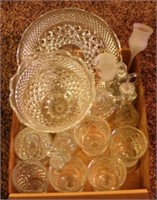 Tray Lot of Assorted Glass Items