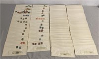 100 Envelopes Of Vintage Stamp Collection