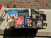 11 vintage Kennedy magazines and books
