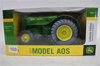 JOHN DEERE 1937 MODEL AOS TRACTOR ERTL 1/16