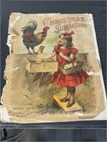 1906 CHILDRENS BOOK CHRISTMAS SUNSHINE BY