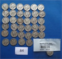 35 Mercury dimes