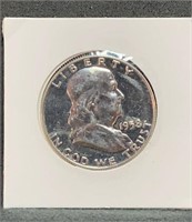 1958 Silver Ben Franklin Half Dollar
