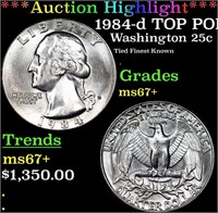 ***Auction Highlight*** 1984-d Washington Quarter