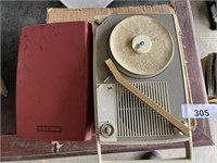 Vintage Singer Portable Record Player-Original Box