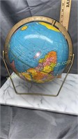 Vintage scholastic 10in school world globe on