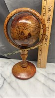 Wood decorative globe
