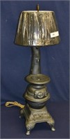 32" Pot Belly Stove Decorative Lamp