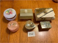 Alabaster & Stone Trinket Boxes