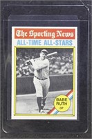 1976 Topps Babe Ruth All Time All Star #345 well-c
