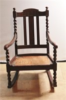 Antique Barley Twist Rocking Chair