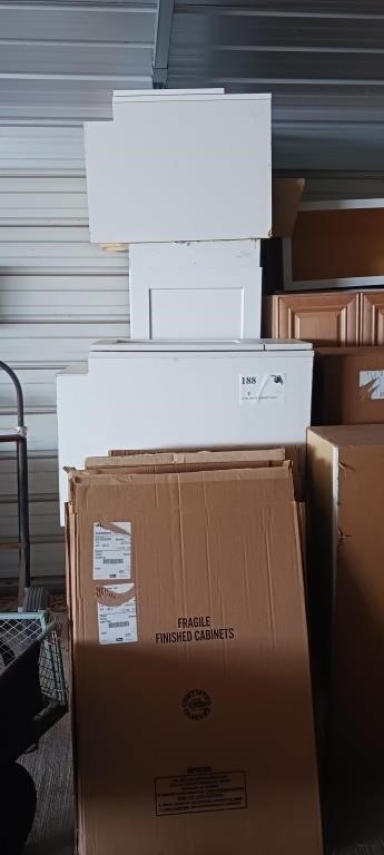 Lot OF WHITE CABINETS NEW