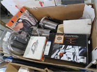 BOX LOT OF HARLEY PARTS