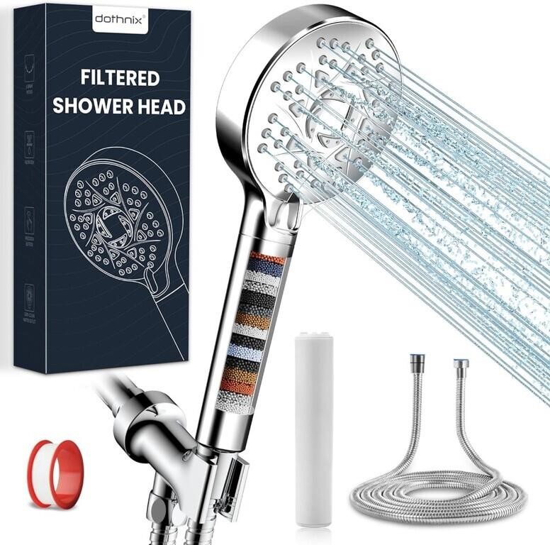 (24" - silver) Alisons 18 Stage Filtered Shower