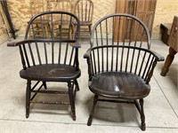 Two Bentwood Captains Chairs PU ONLY