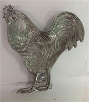 Mariposa Aluminum Rooster Serving Tray