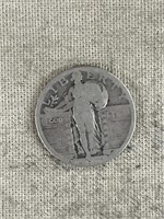 Walking Liberty Half Dollar, Date not legible