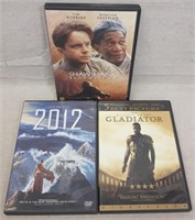 C12) 3 DVDs Movies Drama Shawshank Redemption