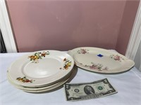 Homer Laughlin Plates & Vintage Platter