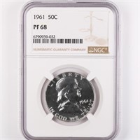 1961 Proof Franklin Half Dollar NGC PF68