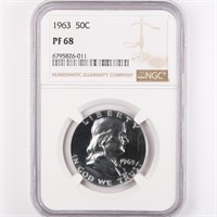 1963 Proof Franklin Half Dollar NGC PF68