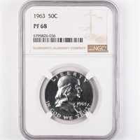 1963 Proof Franklin Half Dollar NGC PF68