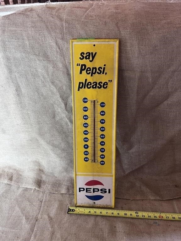 8"x20" Say "Pepsi Please" Adverting Sign