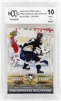 Carte Rookie SYDNEY CROSBY 10 MINT Beckett