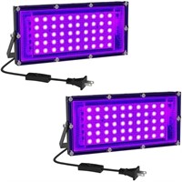 50W LED Black Light 2 Pack