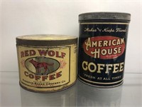 (2) Coffee Cans