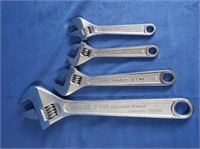 Sears Adj Wrenches 6", 8", 12"