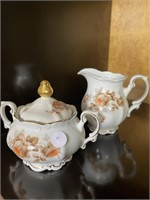 L - Mitterteich China Creamer & Sugar Dish 2pc