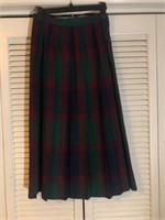 VINTAGE DAVID BROOKS PLEATED MAXI SKIRT SIZE 6