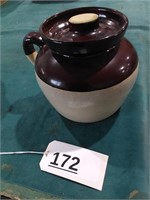 Bean Pot with Lid - About 8 Inches High
