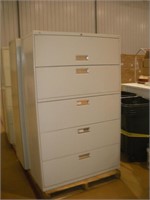 5 Drawer Lateral Filing Cabinet  42x19x68 inches